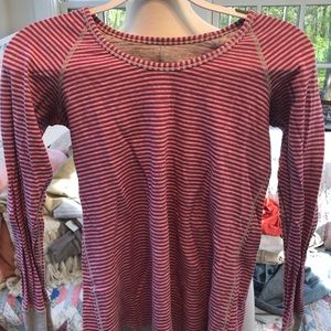 Reversible long sleeve workout top